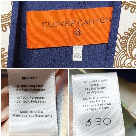 Clover Canyon x Revolve Palace Interior Multicolor Long Sleeve Mini Dress XS - Picture 13 of 15